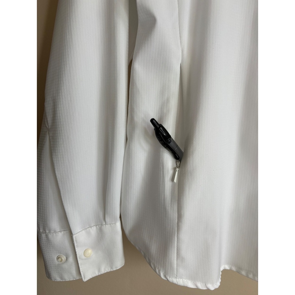 Columbia PFG Tamiami II White Long Sleeve Fishing Shirt Womens XL UPF 40 Vent - Picture 3 of 13